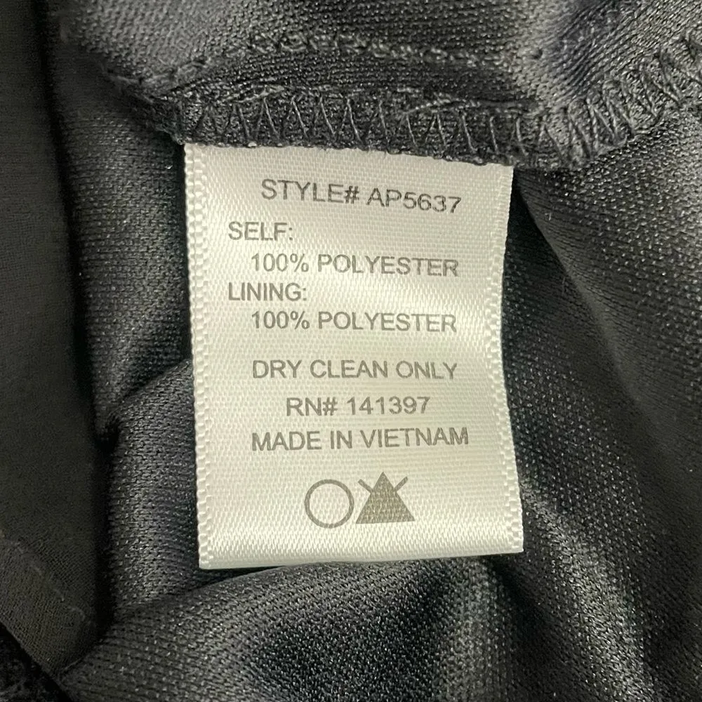 ASTR The Label Black Chiffon Sleeveless Ruffled Shorts Romper Women’s Size Large - Image 9