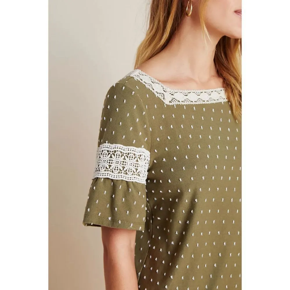 Maeve Venezia Textured Lace Top Sz XS - Image 4