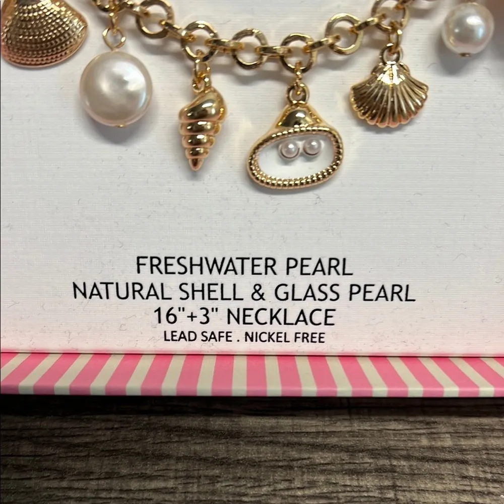 House of Harlow 1960 🐚✨ Shell Charm Necklace! 🌊 Gold - Image 6