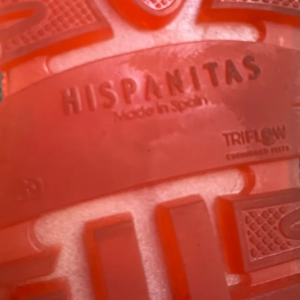 Hispanitas Kansas Coral Leather and Mesh Sneakers Size 8 Worn once Red - Image 9