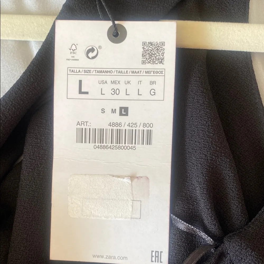 Zara Black Sleeveless Dress - Image 5