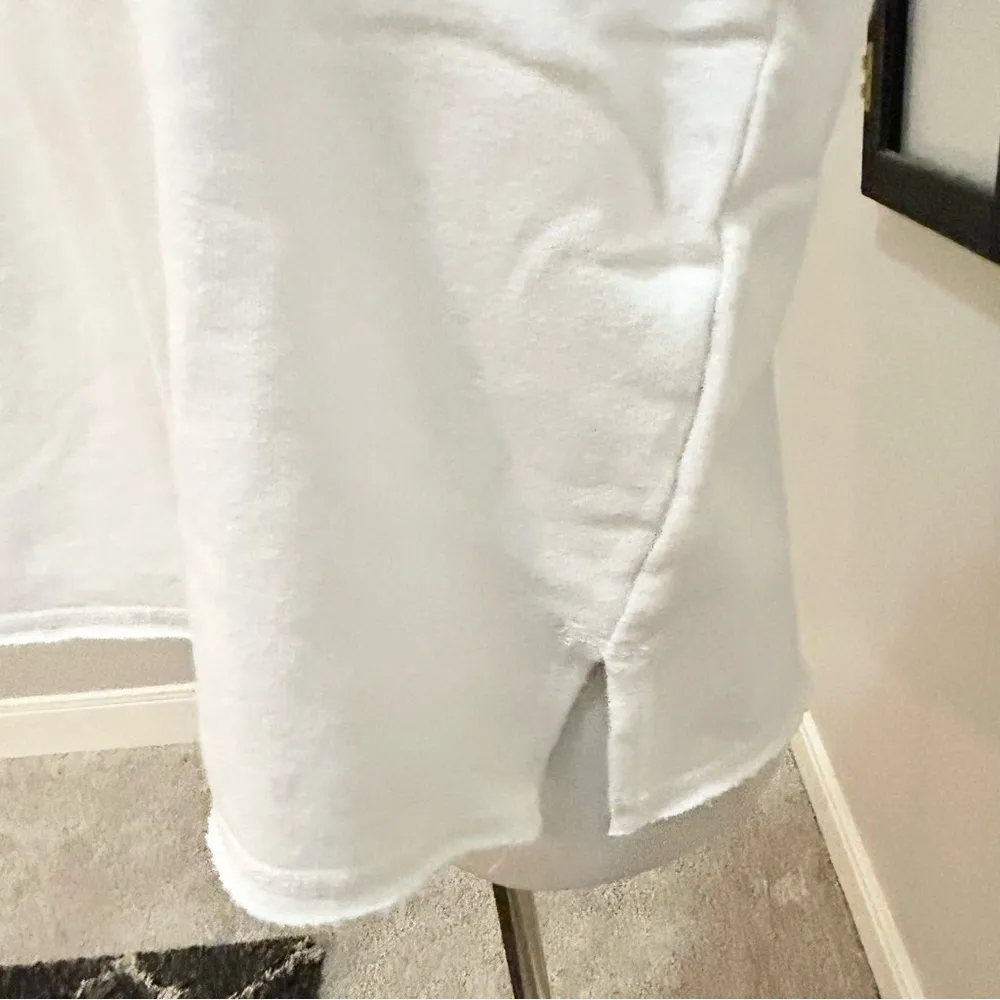 aerie White Sleeveless Sweatshirt Med - Image 5