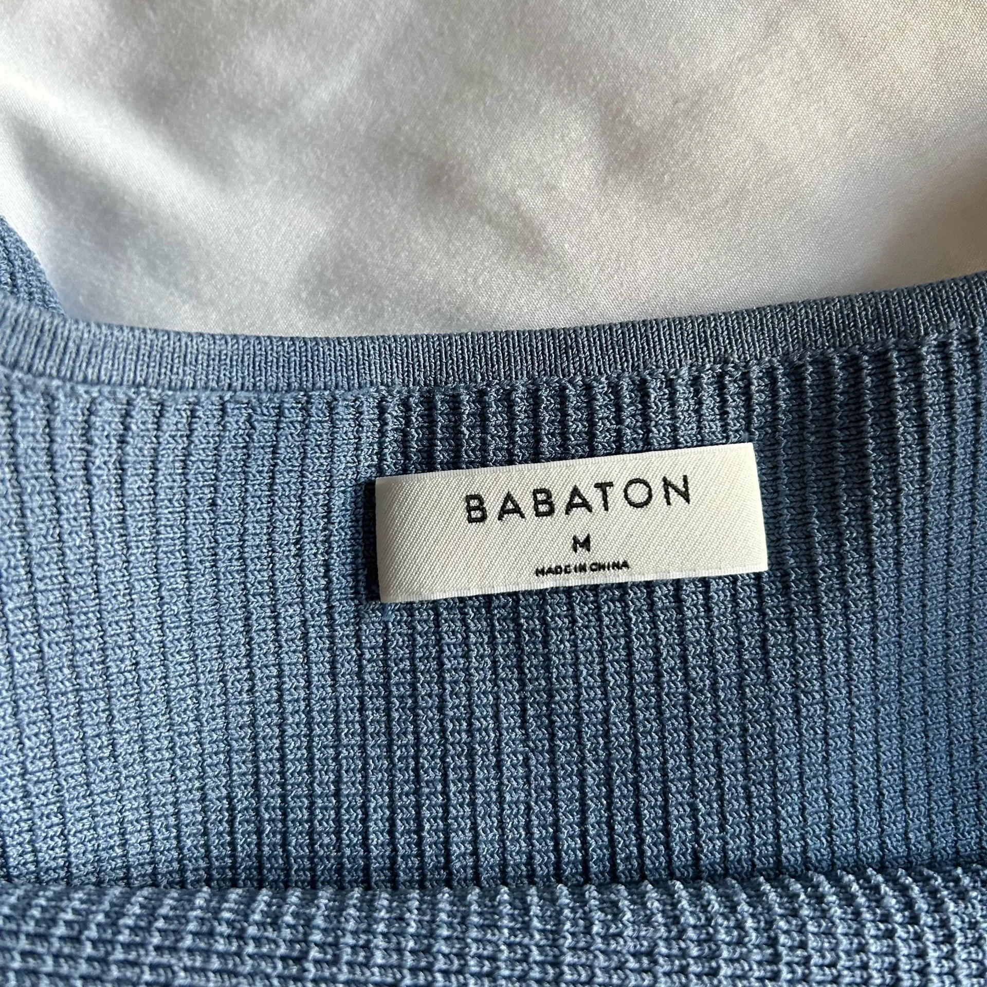 Babaton Aritzia  Sculpt Knit Squareneck Tank granite blue - Image 5