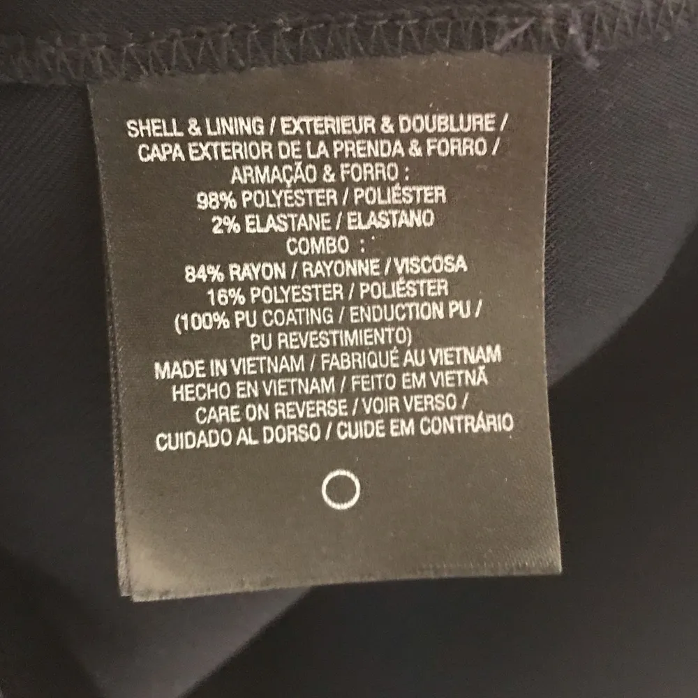 Tahari Navy Blue/Black Faux Leather Belted Boat Neck Cap Sleeve Sheath Dress - Image 6