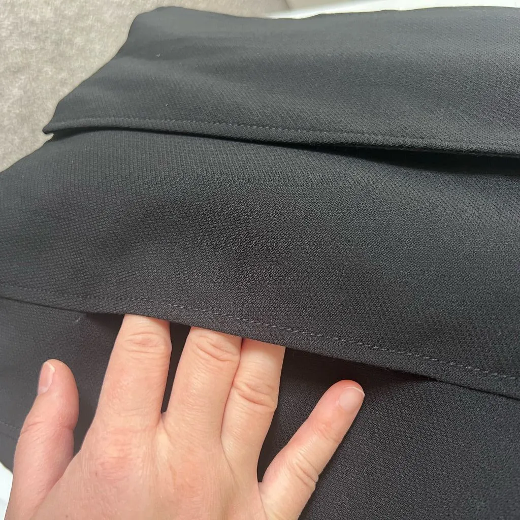 Doncaster Signature Vintage Black Wool Blazer Jacket Minimalist Plus size 14W - Image 7