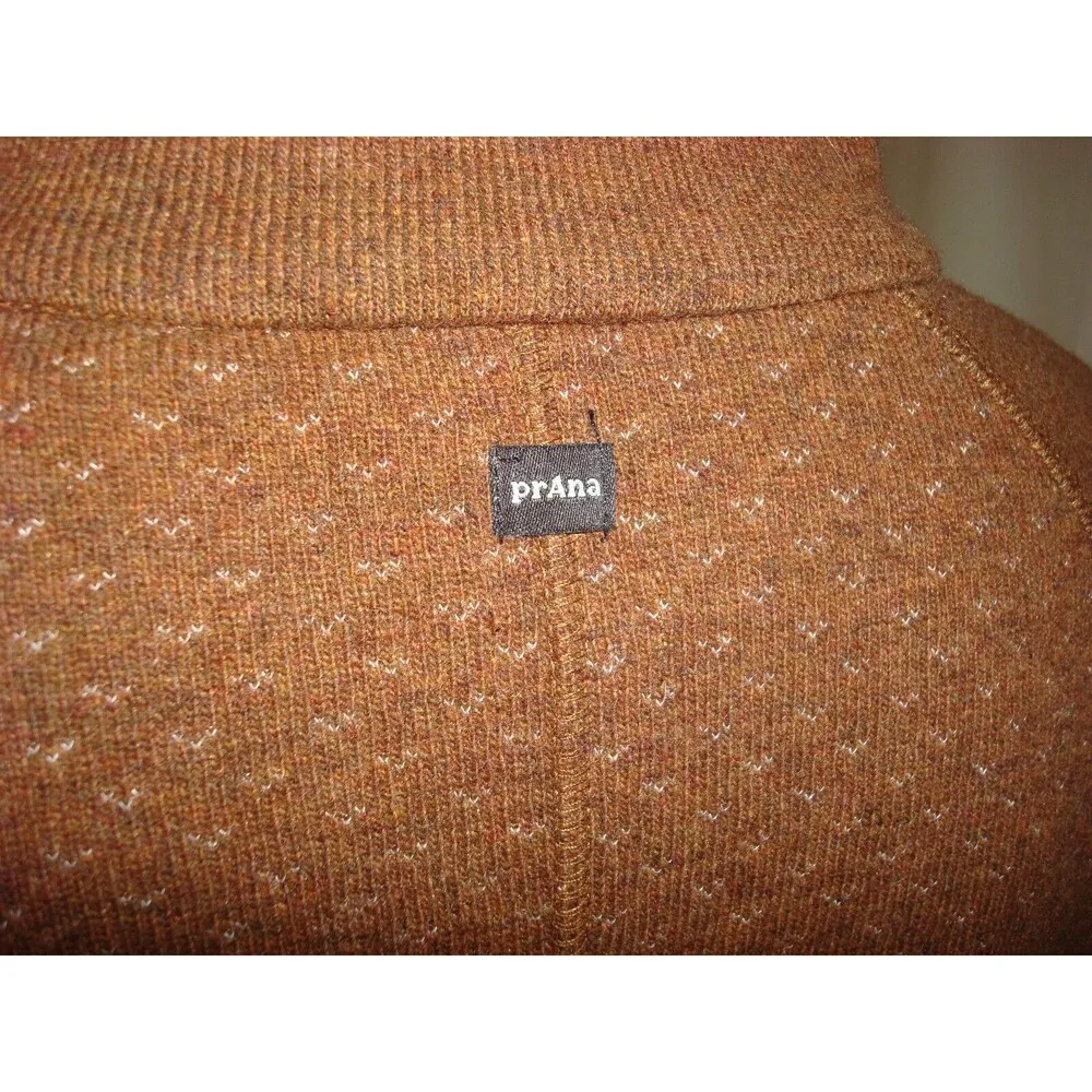 NWT New Womens Prana Sweater Frozen Falls Sweater Tunic M Sepia Brown Wool Blend - Image 7