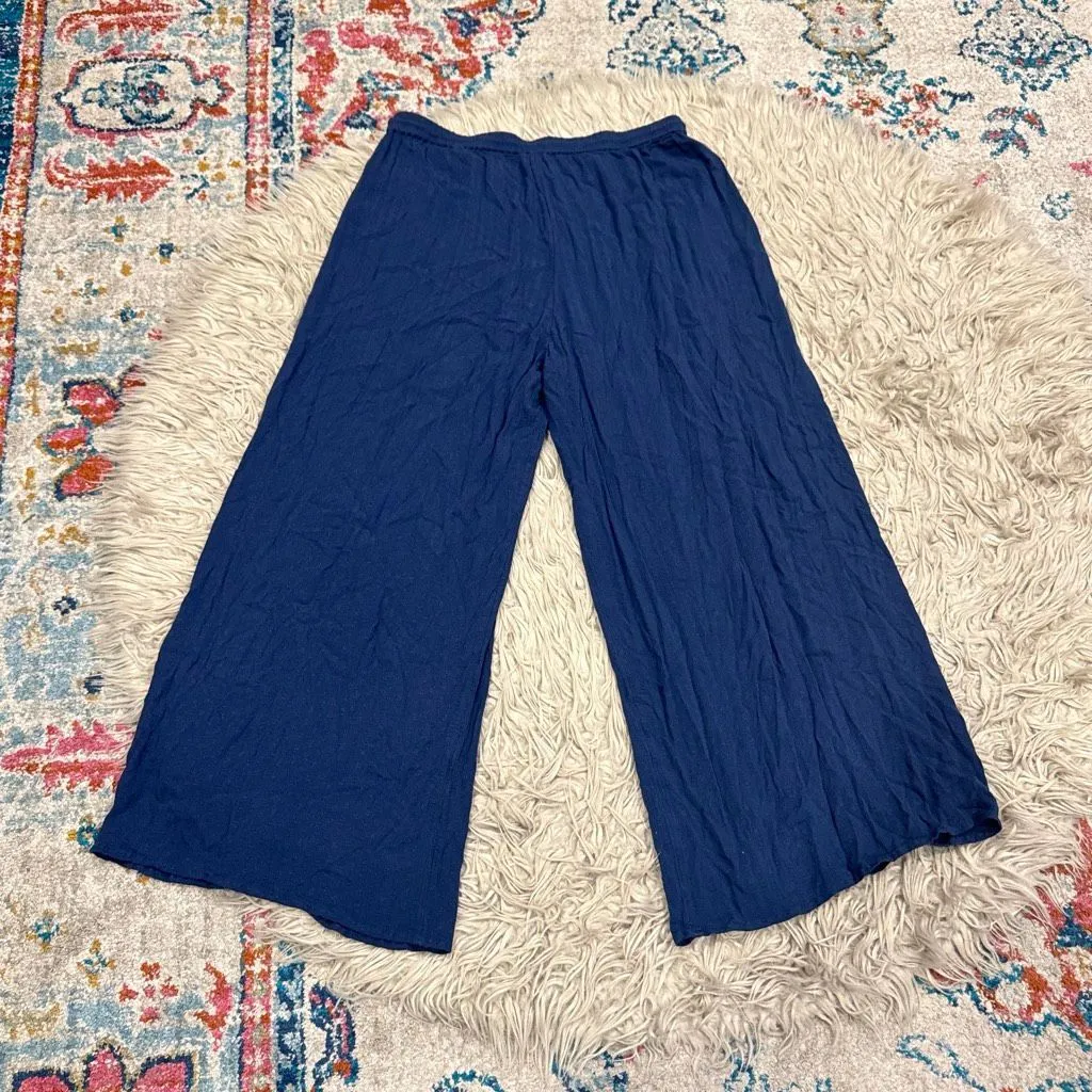 Roxy leg slit flowy pants size large - Image 6