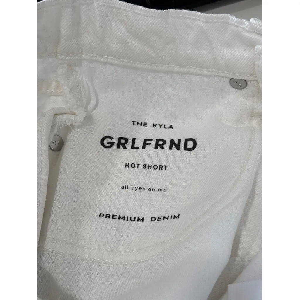 GRLFRND Kyla Hot Shorts in Amarillo Fray 23 Womens Denim Jeans - Image 8