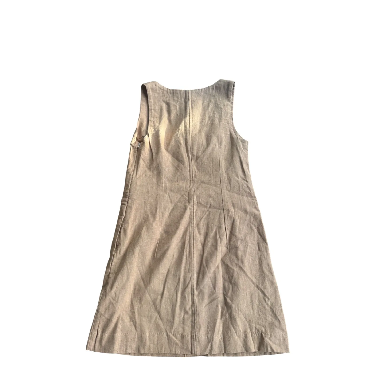 Abercrombie Linen Blend Mini Dress Clean Girl Coastal Aesthetic XXS NWT - Image 2