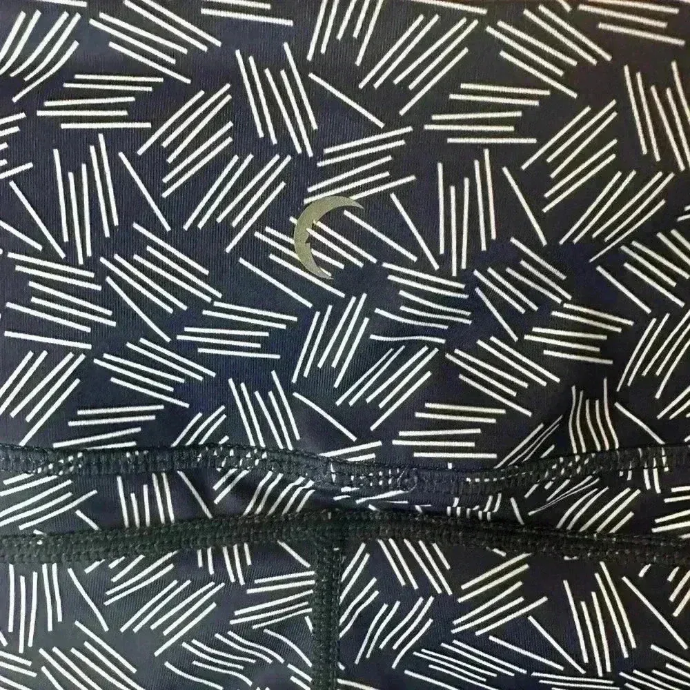 Zyia light & tight pocket navy hay stacks leggings Sz 0 25” - Image 3