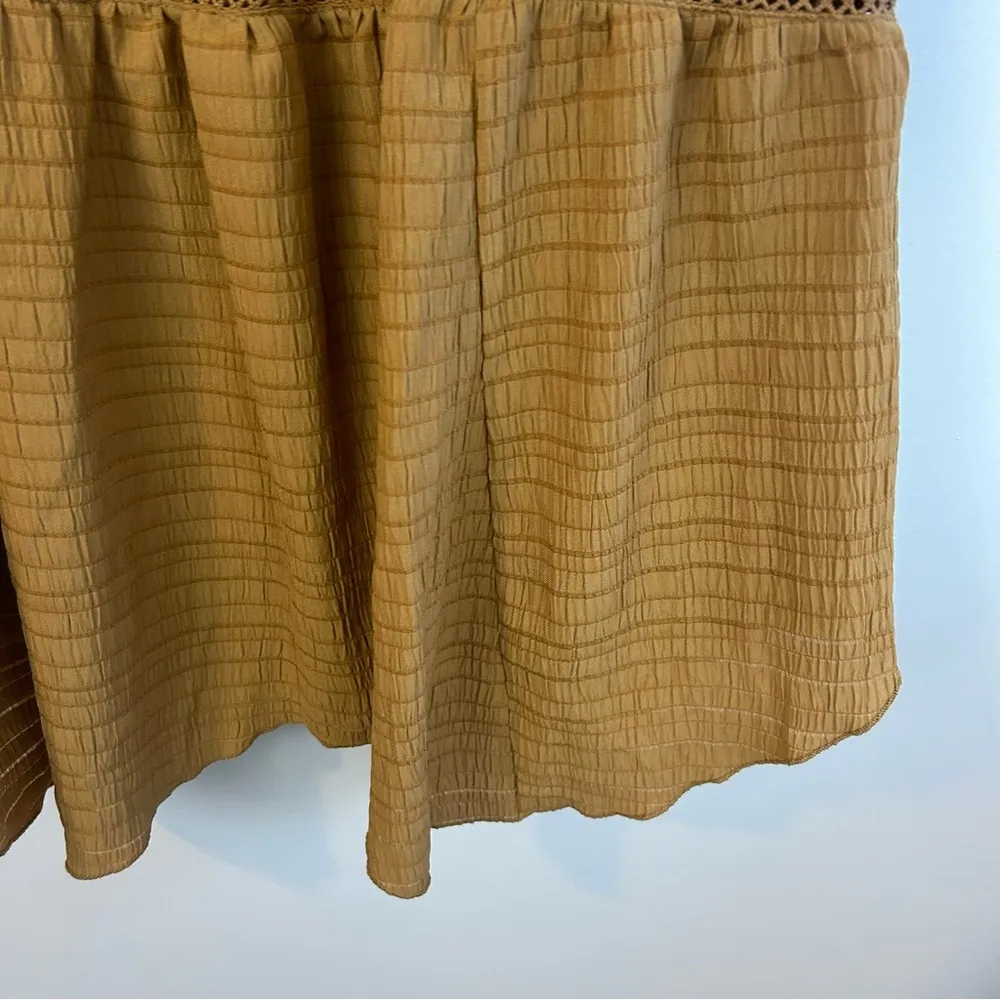 NWT Wild Fable Cognac Ruffle Tiered Skater Tank Dress Size XL - Image 13