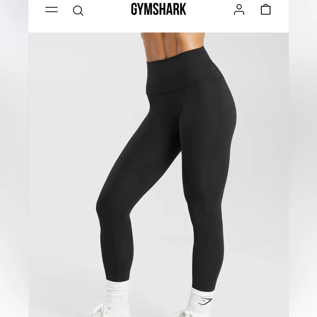Gymshark Legacy Logo Black Workout Leggings New with Tags - Image 11