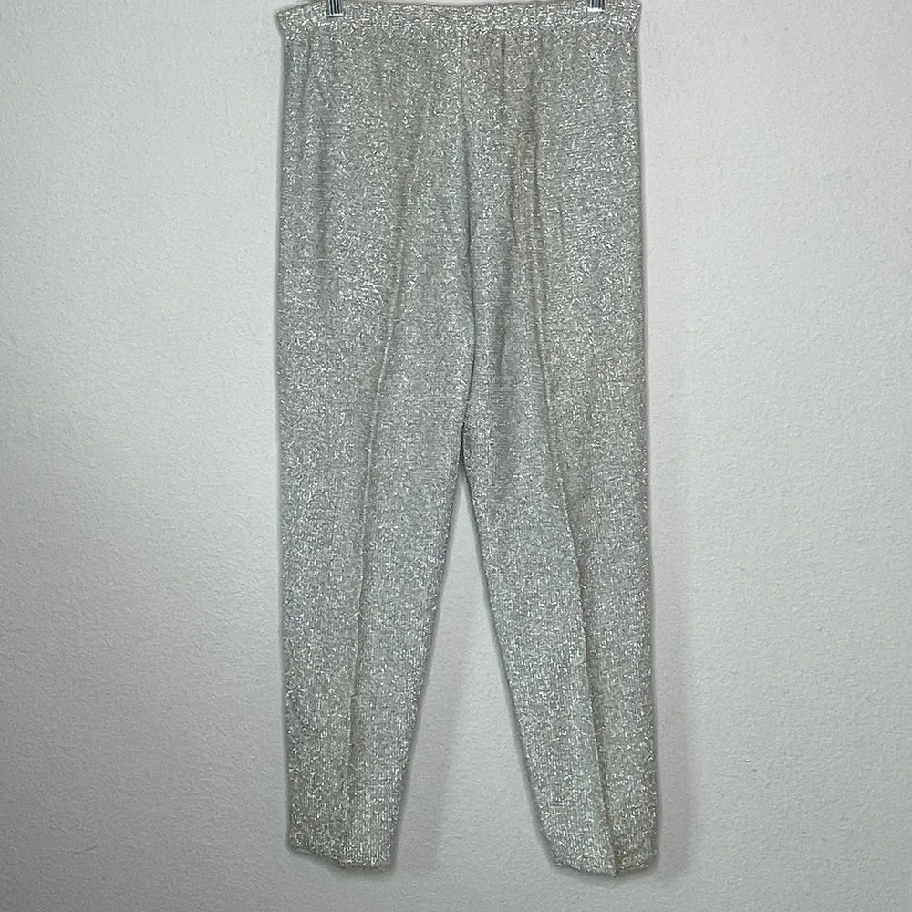 Vintage Metallic Silver Sweater‎ Pants - Image 3