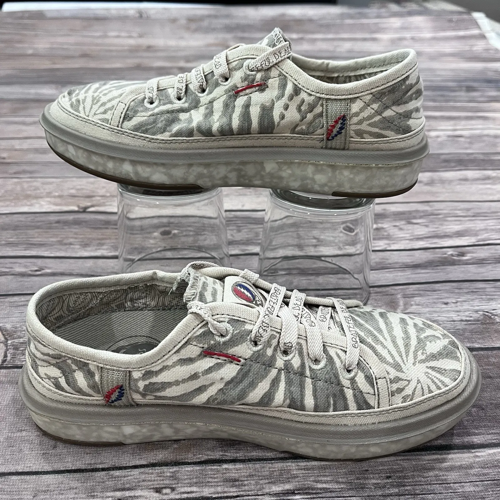 Sanuk X Grateful Dead Nopal Shoes US Men 5‎ Women 6 Tie Dye Lace Up Comfort Surf - Image 8