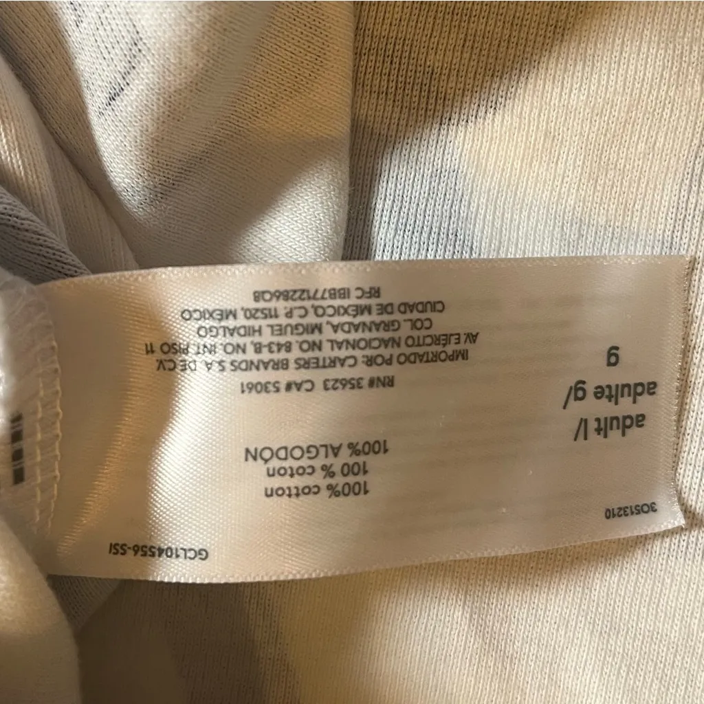 Carter’s Unisex Adult Hanukkah Pajamas Size L Cotton Blue White Dreidels NEW Size L - Image 4