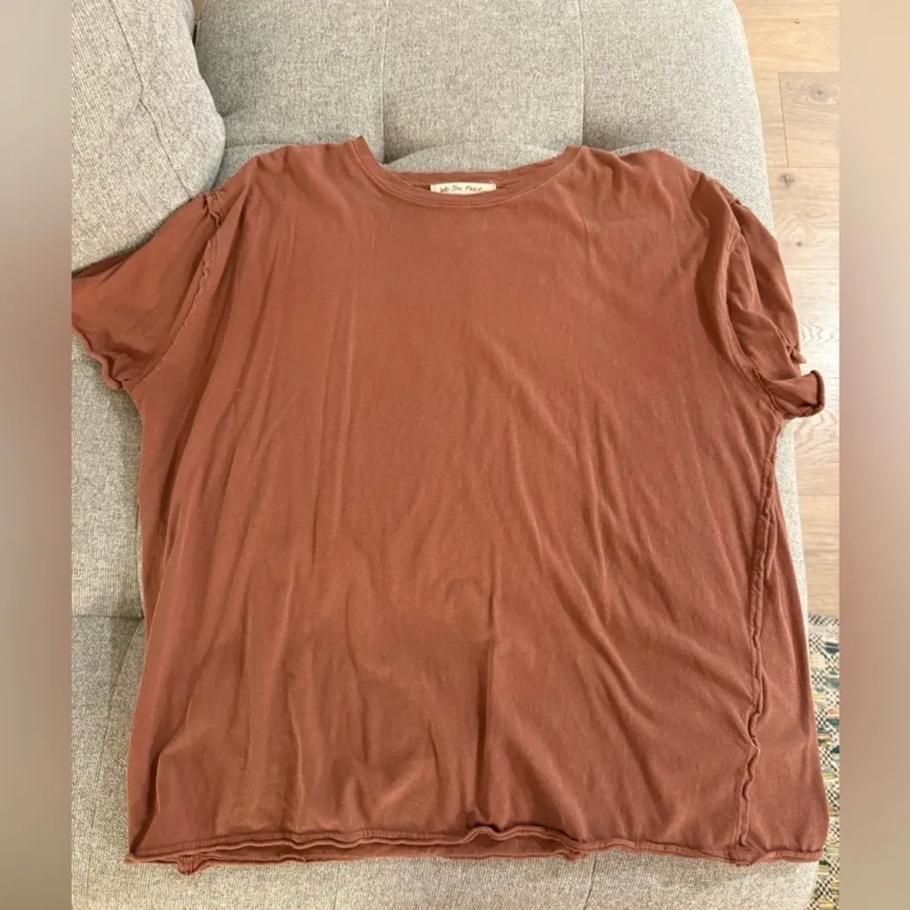 We The Free  Oversized Short Sleeve Tee Hot Cocoa - Image 3