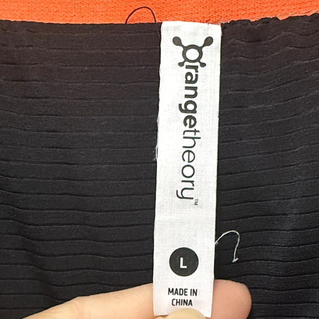 ORANGE THEORY Gray with Orange Athletic Shorts Size Large - Image 13