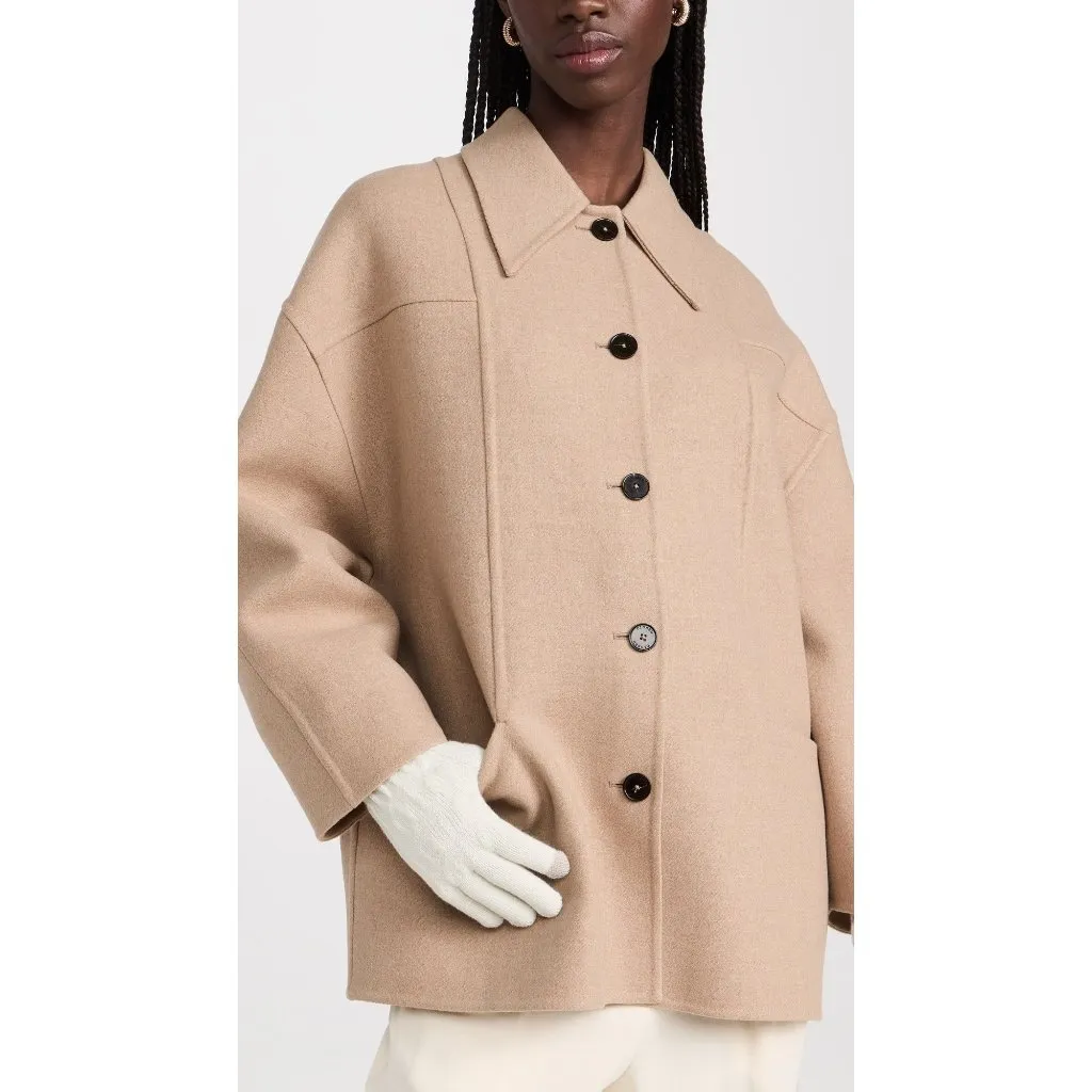 Hat Attack Frosty Touch Gloves in Ivory One Size Womens Smart Mittens Gray - Image 4