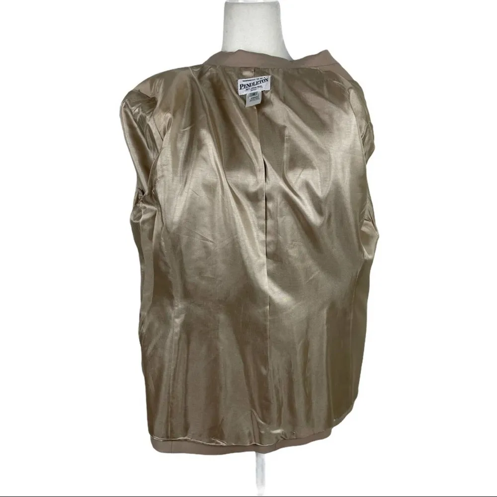 Pendleton  Virgin Wool Single Button Blazer Sz 14P - Image 11