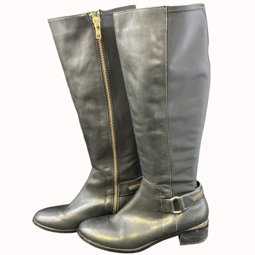 Steve Madden Ryperr Women's Black Riding Boots/Knee High Sz 9.5M SKU 5257 - Image 2