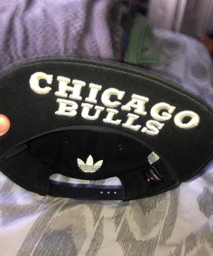 NBA Black Chicago Bulls Basketball Hat / Cap - Image 2
