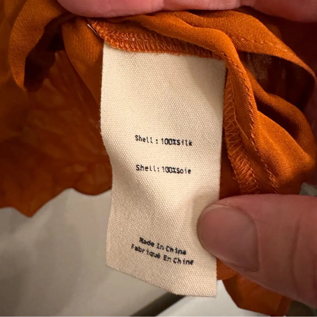 L’AGENCE‎ Freja Draped Silk Blouse - Image 6