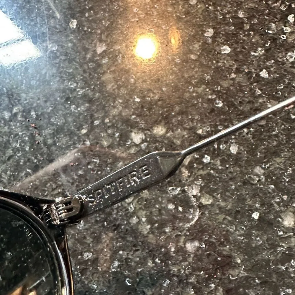 Spitfire Women's Reflective Round Polarized Sunglasses Classic Black Lenses - Image 7