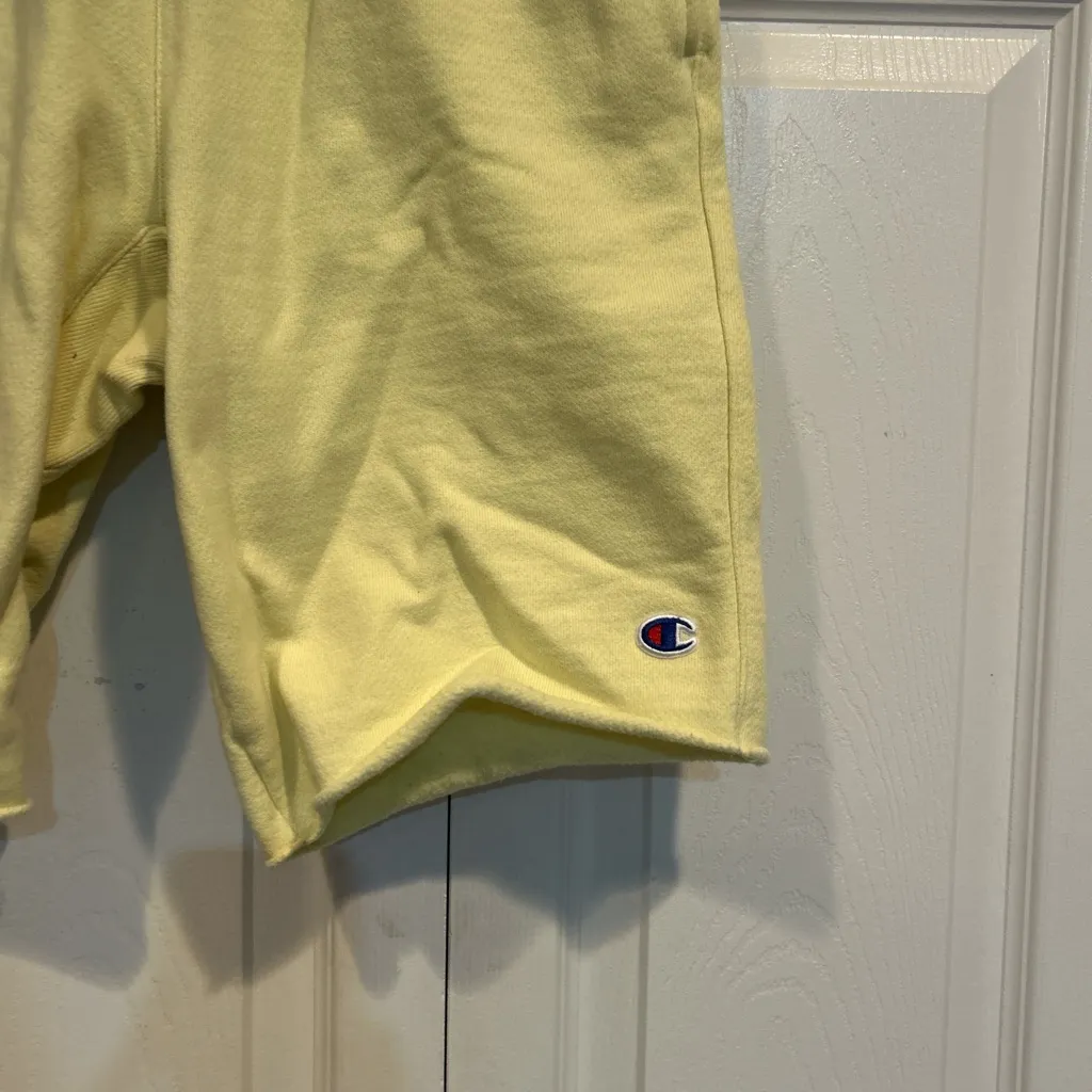 Champion  Light Yellow Reverse Weave Sweatshirt - Image 2