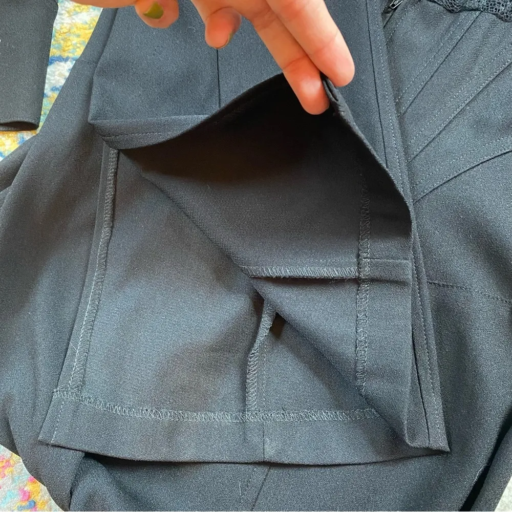 Vintage Y2K Bebe Catwomen Long Sleeved Lace Top Jumpsuit Size XS - Image 11