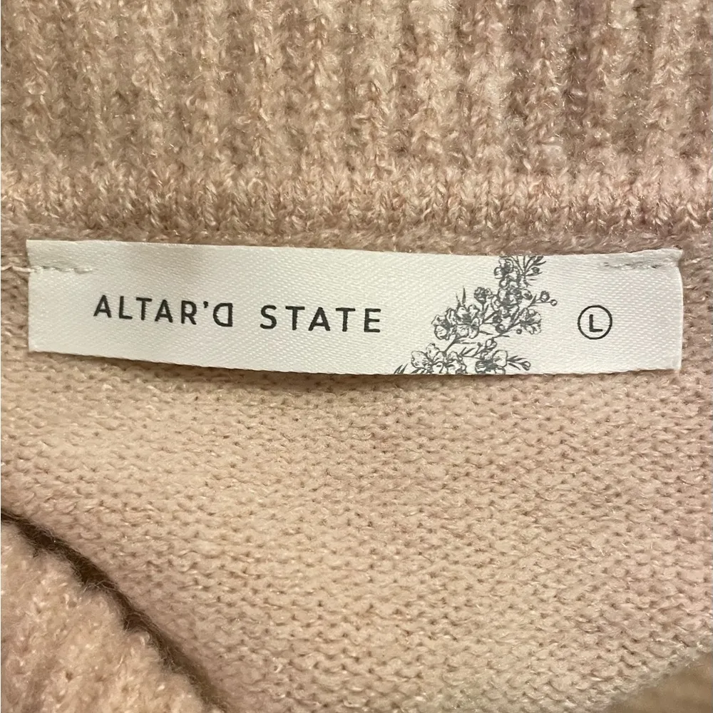 NWT Altar’d State pullover cowl neck sweater size L - Image 3