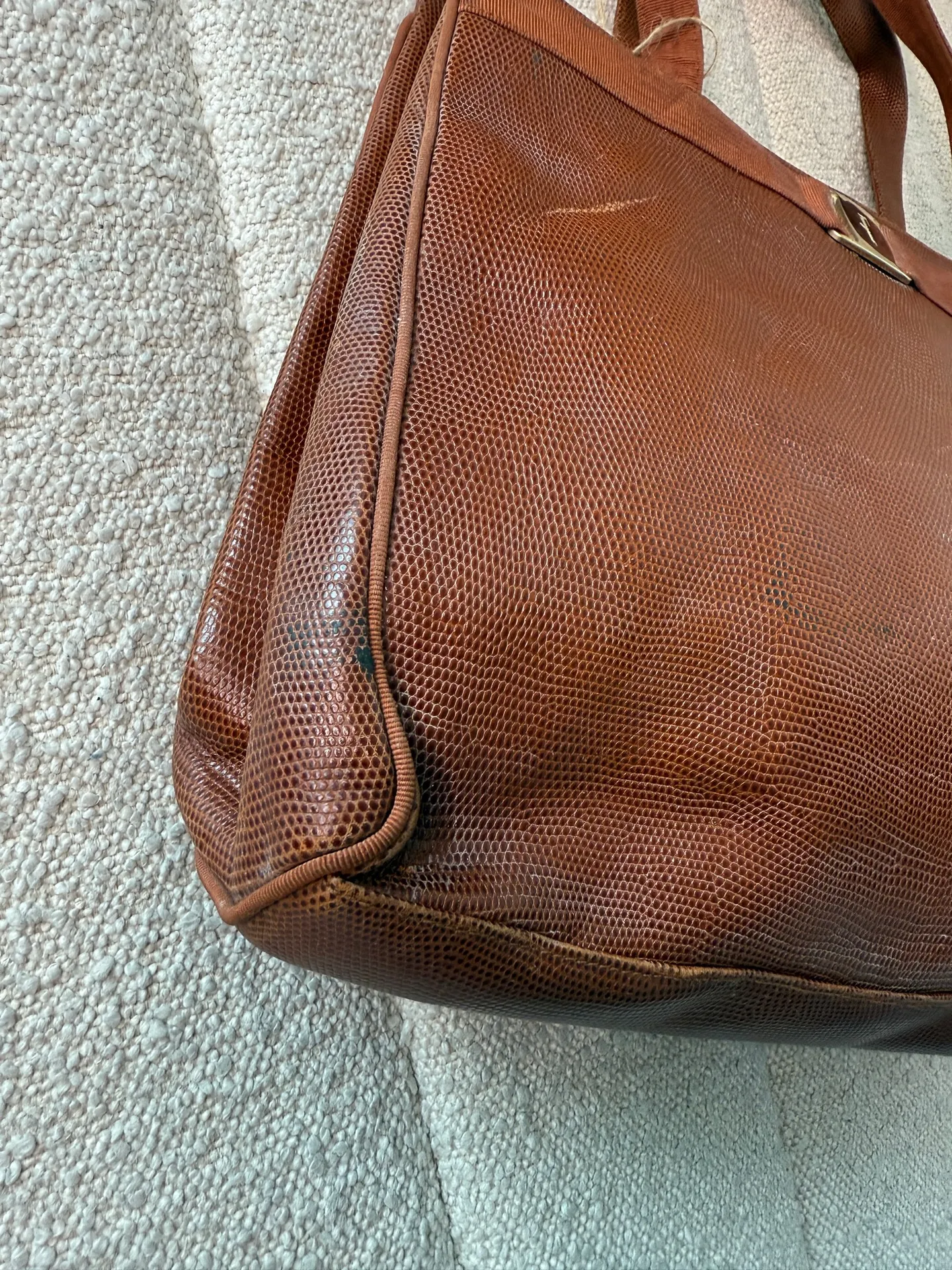 Salvatore Ferragamo vintage leather Tote - Image 4