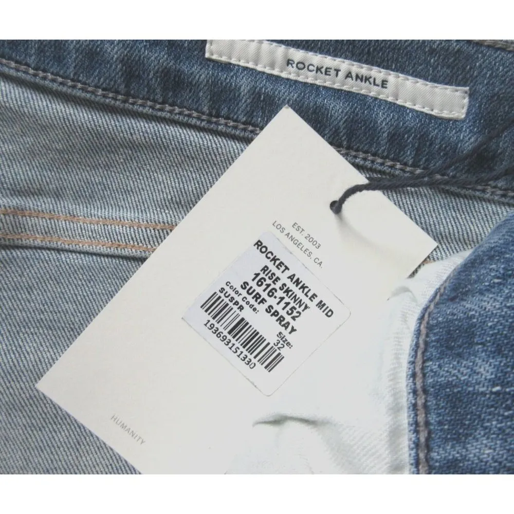 NWT Citizens of Humanity Rocket Ankle in Surf Spray Mid Rise Skinny Jeans 32 - Image 5