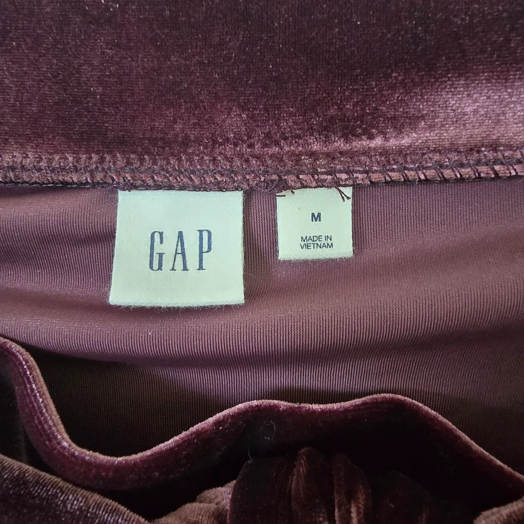 Gap Purple velvet ruffled wrap midi skirt Size M - Image 7