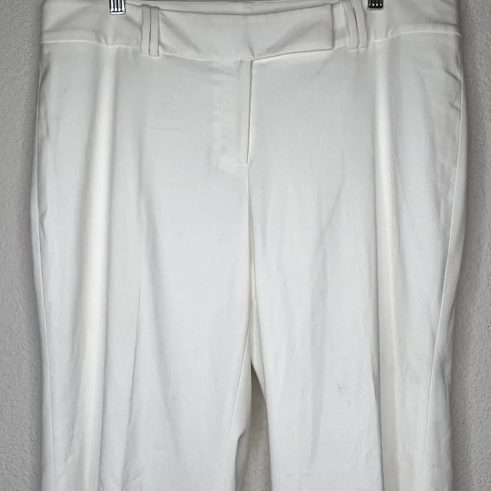 WHBM Flare Leg White Dress Pants‎ - Image 5