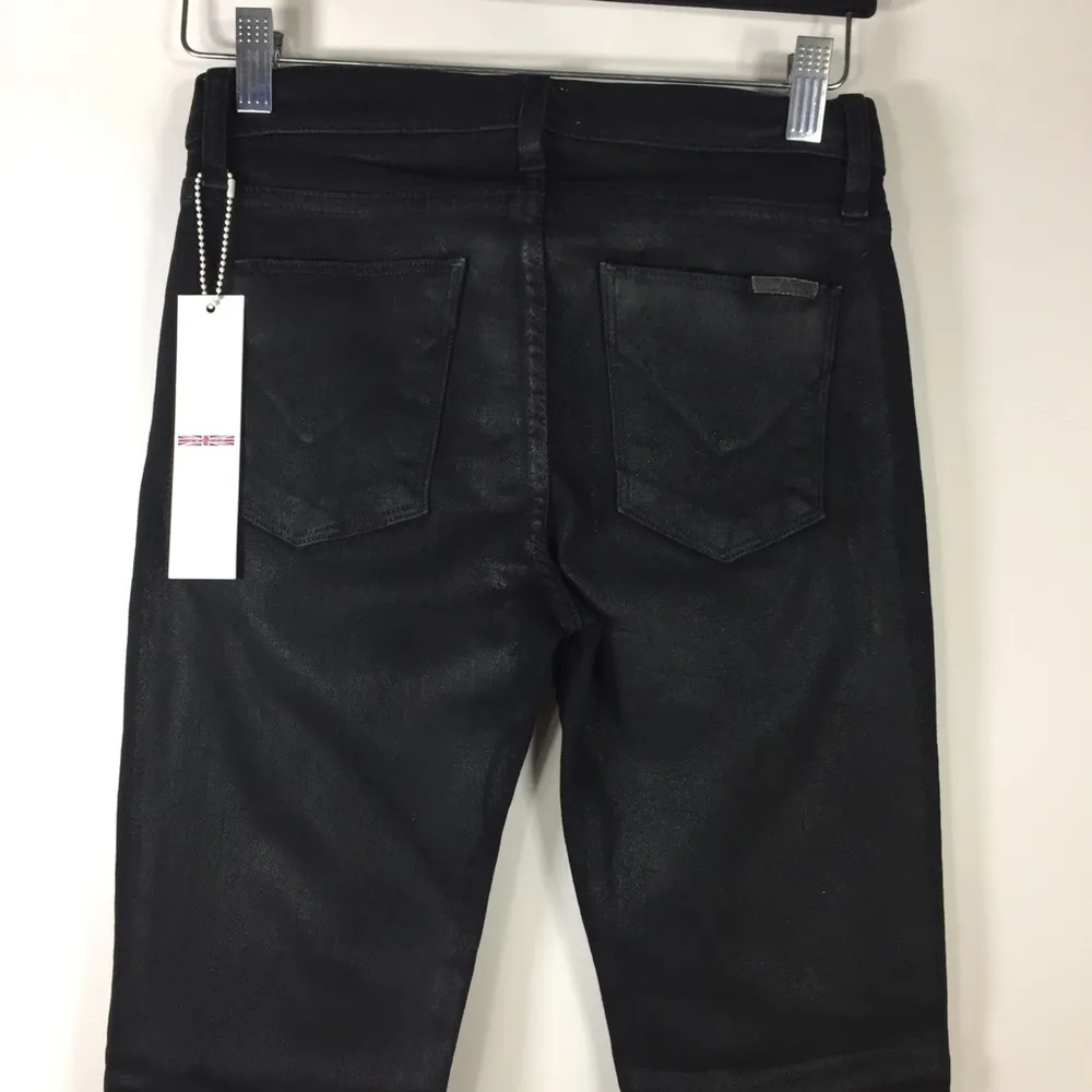 Hudson Nico Mid Rise Super Skinny Wax Coated Jeans 25 - Image 15