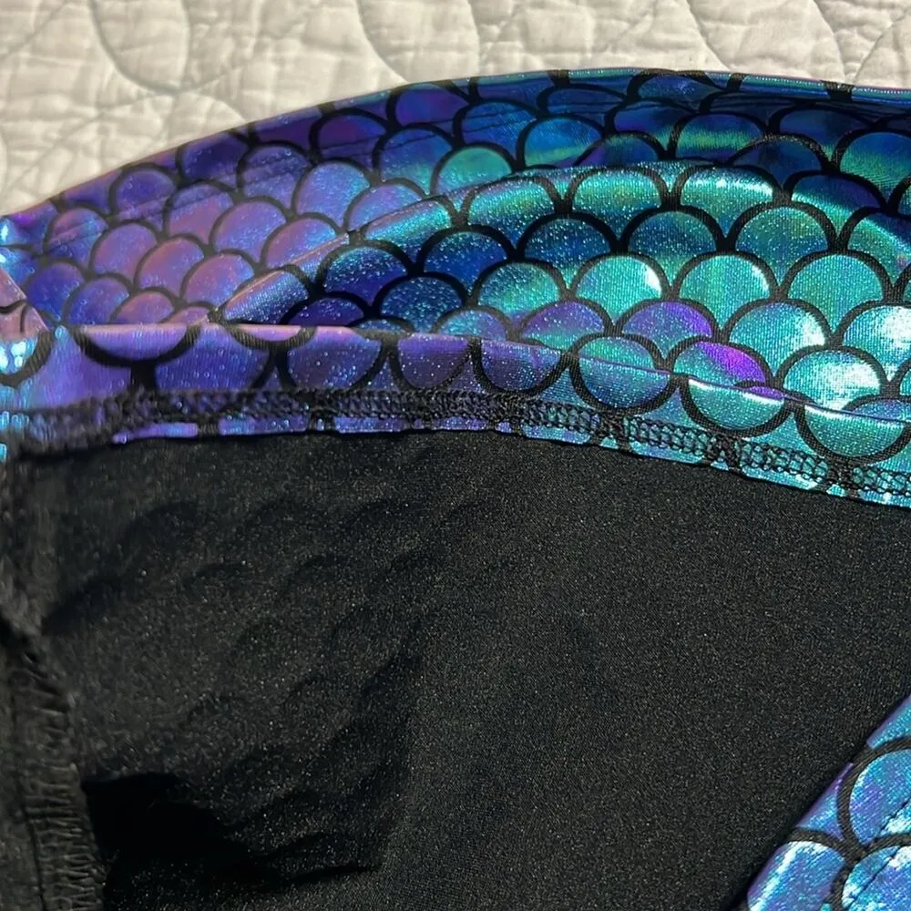 SPIRIT HALLOWEEN sz medium (8-10) pull on skirt iridescent scale mermaid skirt - Image 7