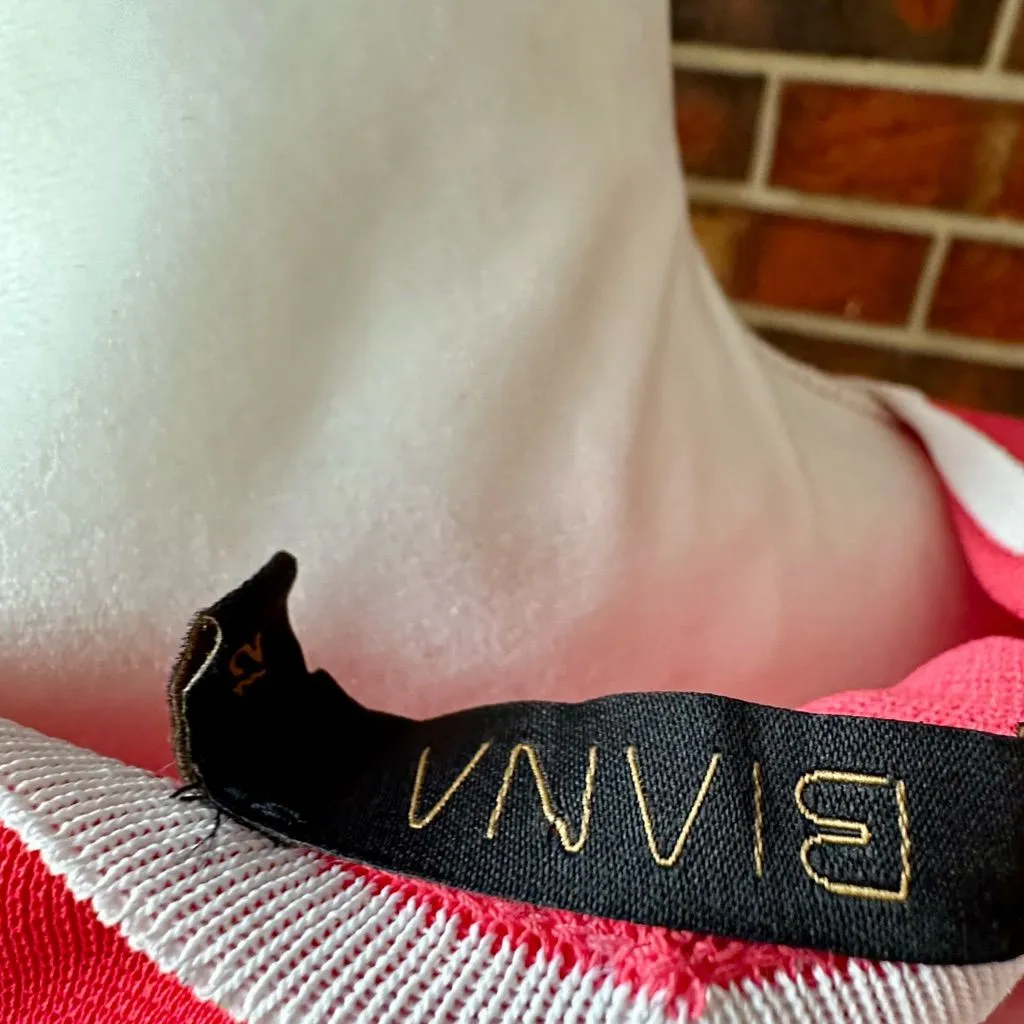 Cora Knee Length Sheath Dress White Trim T Shirt Style Simple Style Summer Vibe Size 12 - Image 8