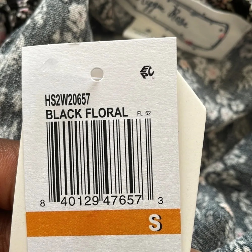 Hippie Rose One Shoulder Cropped Drapey Blouse Size S NWT - Image 7