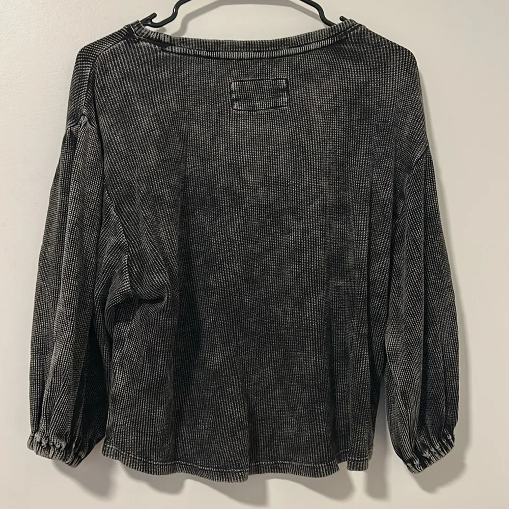 Anthropologie Pilcro Washed Waffle Thermal Top Women XSP Cotton Tie Dye - Image 3