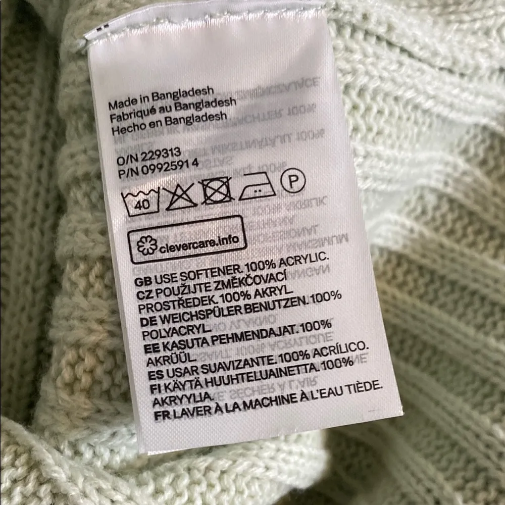 H&M Divided Size Small Mint Green Sleeveless Knit Top or Dress New with tag NWT - Image 5