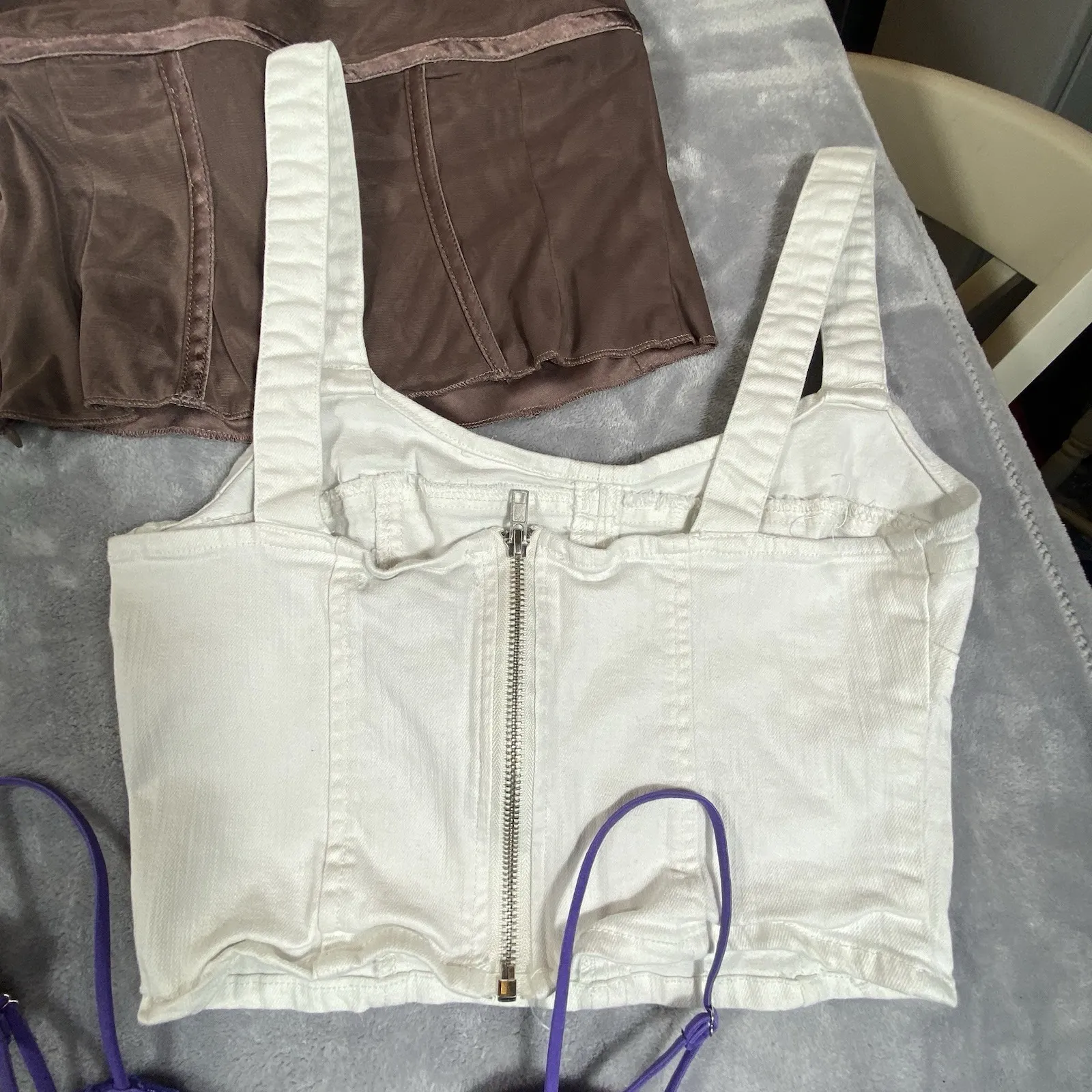 5 Juniors Cropped Tank Tops Juniors Baby Doll Small Pink‎ Sexy Romantic Coquette - Image 11