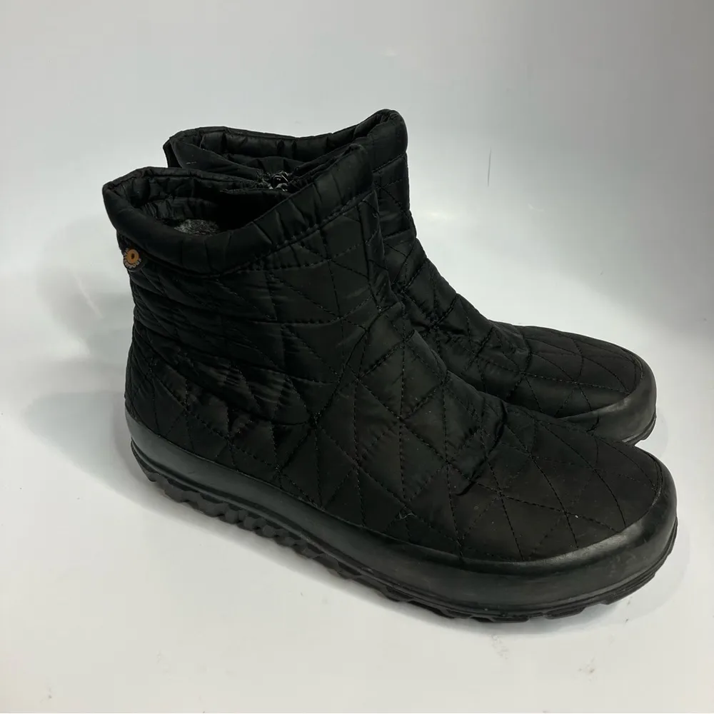 Bogs Rebound Bloom Snowday ll short boots‎ size 7 Black - Image 4