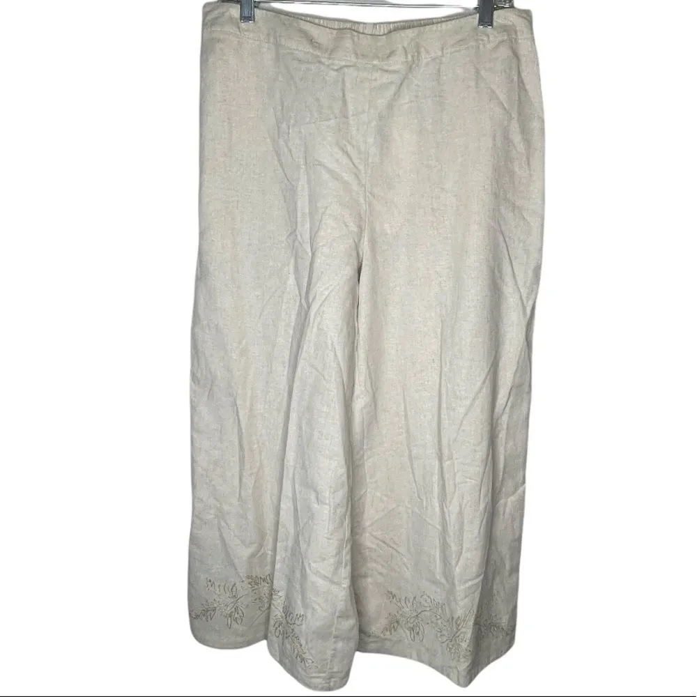 Vintage White Stag Linen‎ Blend Pantsuit Size M - Image 3