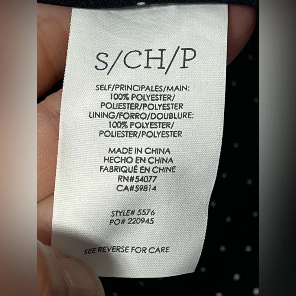 Cabi Untamed  A-Line Dress Blue Floral Flowy Polka dot Lined size small 5576 - Image 5