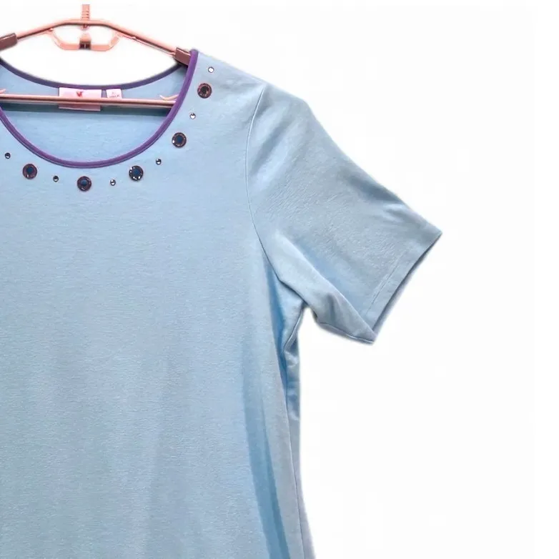 Quacker Factory Sleep‎ Dress XL Blue - Image 4