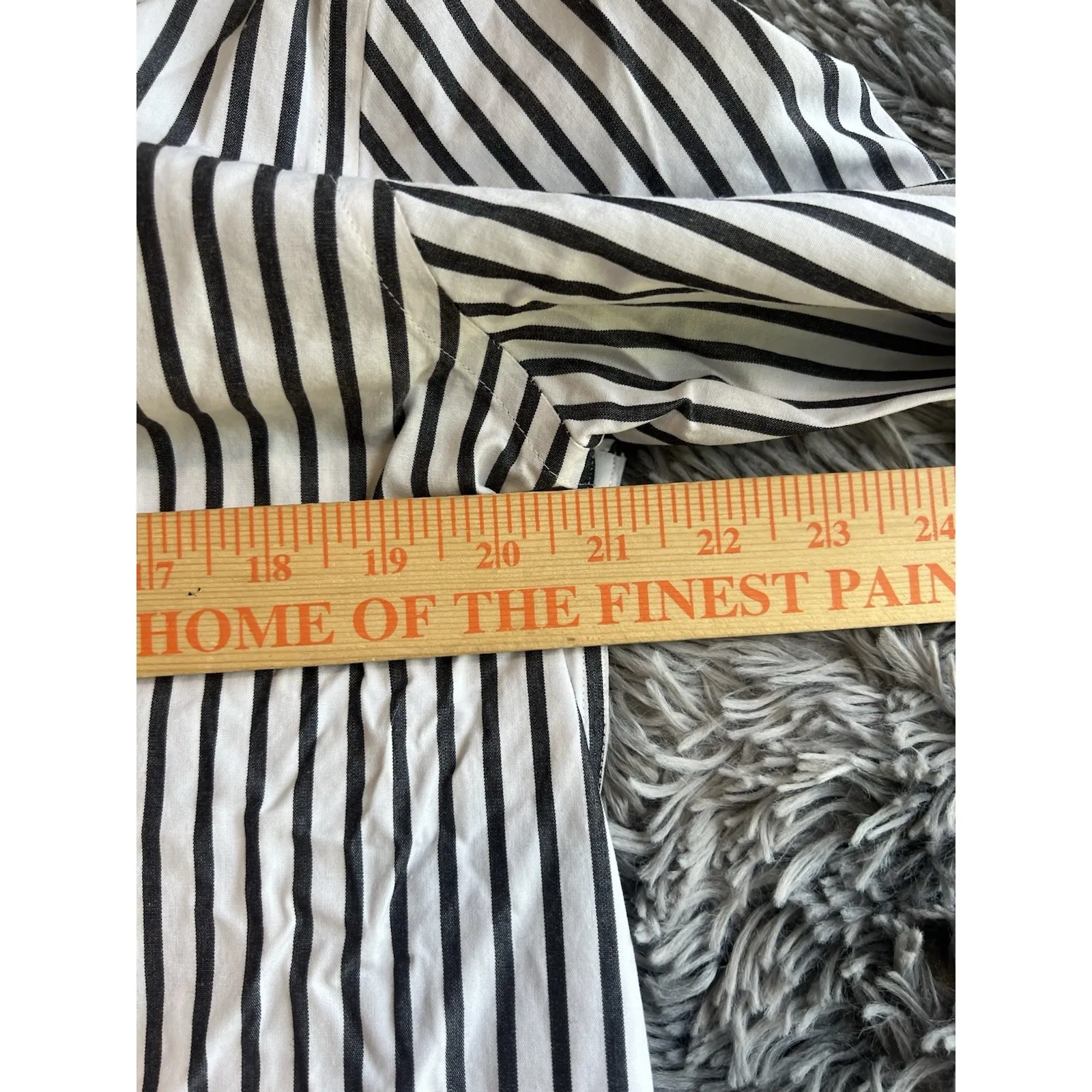 Pendleton  Women's Size Medium Button Up Shirt Striped Long Sleeve 100% Cotton - Image 4