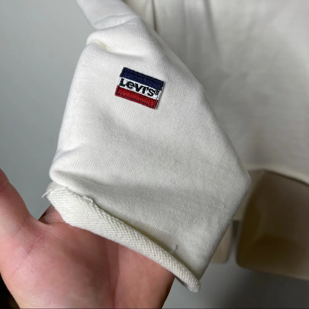 Levi's Fleece Varsity Sweatshirt ivory XL - Image 4