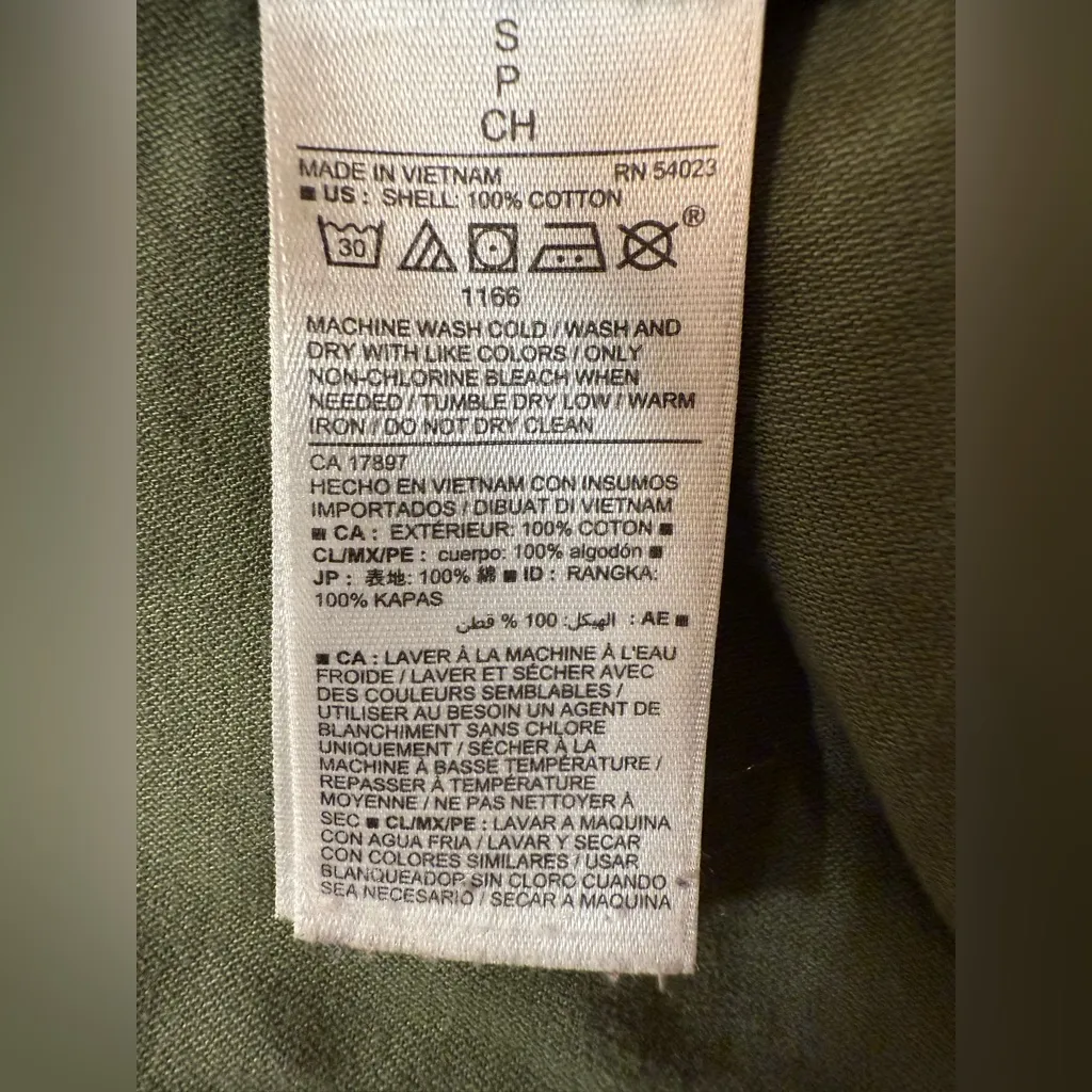 Old Navy Green Utility Jacket with Drawstring Waist - Image 8
