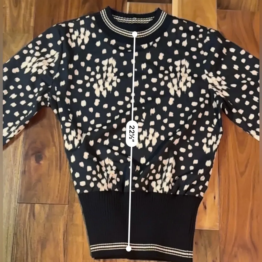 French Connection Lynx Mahi Print Black Sweater - Image 7