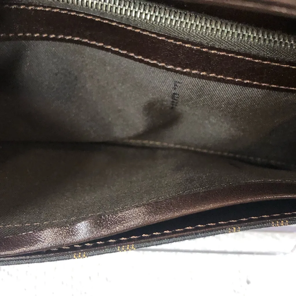 FENDI Zucca Silver Buckle Bifold Long Vintage Wallet w Coin Section - Image 15